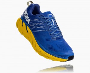 Hoka Clifton 6 Blue / Lemon | 43187EPJO