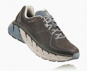 Hoka Gaviota Leather Grey | 43259IRQZ