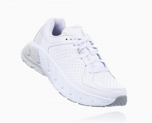 Hoka Gaviota Leather White | 06491WBVP