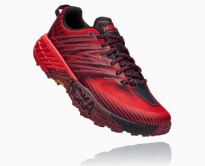 Hoka Speedgoat 4 Dark Brown / Red | 86502ZPGA