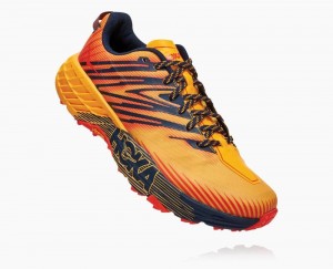 Hoka Speedgoat 4 Wide Gold / Black | 97263IJBC