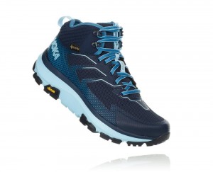 Hoka Toa GORE Black / Turquoise | 01384UMHJ