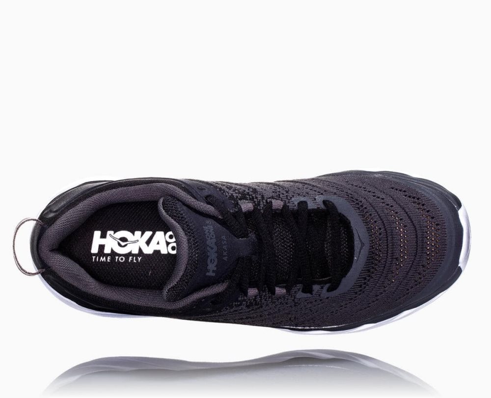 Hoka Akasa Black / Dark Grey | 62349QFIO