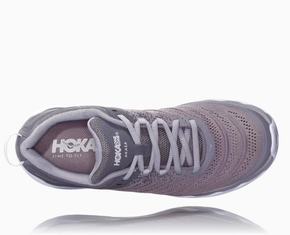 Hoka Akasa Grey / Silver | 24896TJFQ