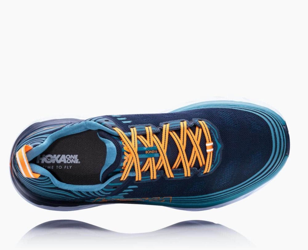 Hoka Bondi 6 Black / Blue | 06784POXG