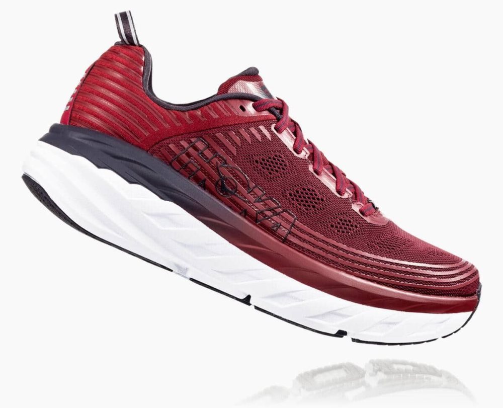 Hoka Bondi 6 Red / Obsidian | 27849QKGO