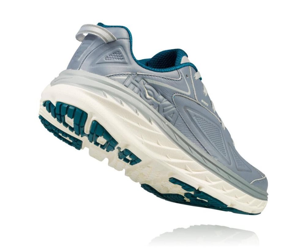 Hoka Bondi Leather Tradewinds | 08729RBKQ