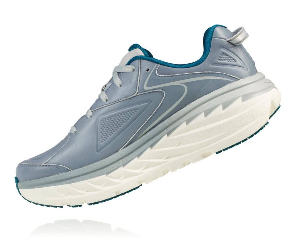 Hoka Bondi Leather Tradewinds | 08729RBKQ