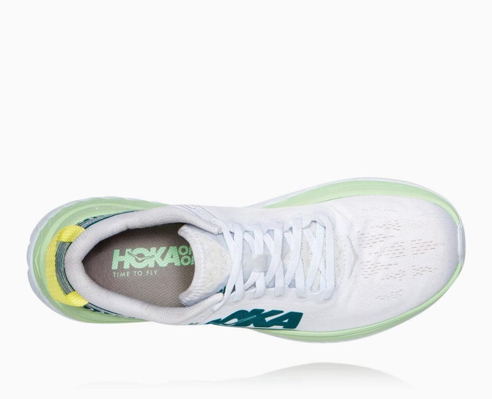 Hoka Carbon X Green Grey / White | 91508LZWC