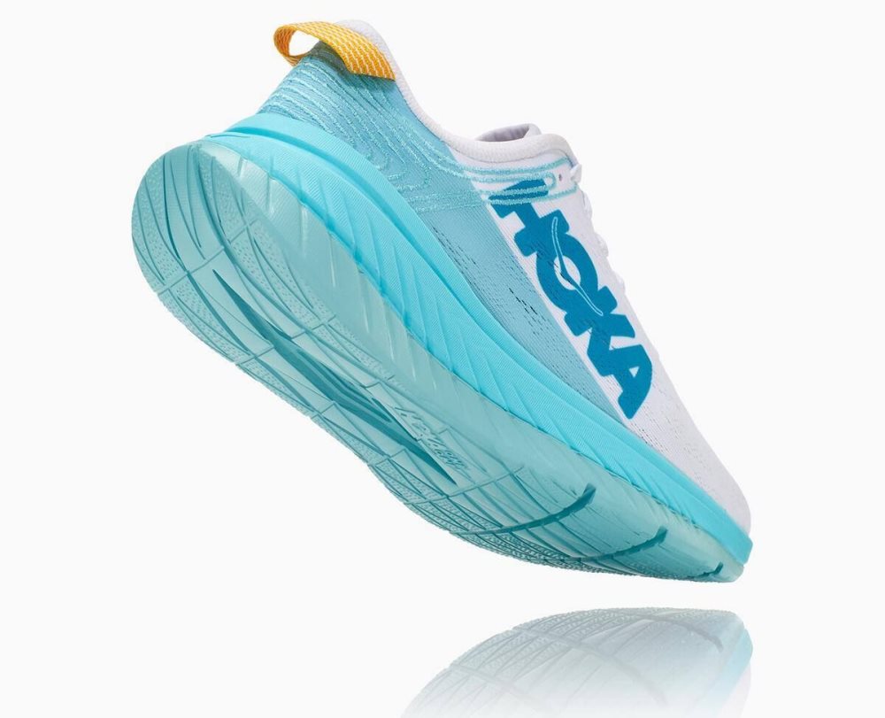 Hoka Carbon X White / Blue | 85124TZLP