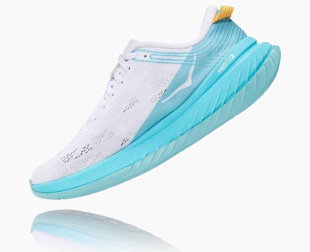 Hoka Carbon X White / Blue | 85124TZLP