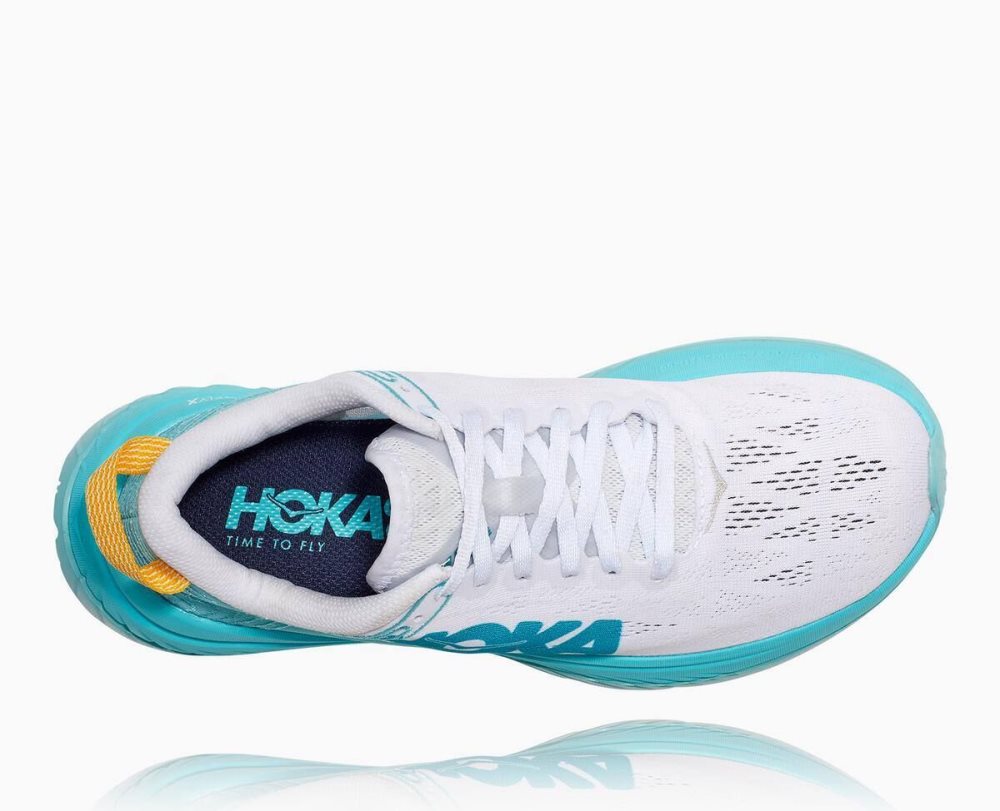 Hoka Carbon X White / Blue | 85124TZLP