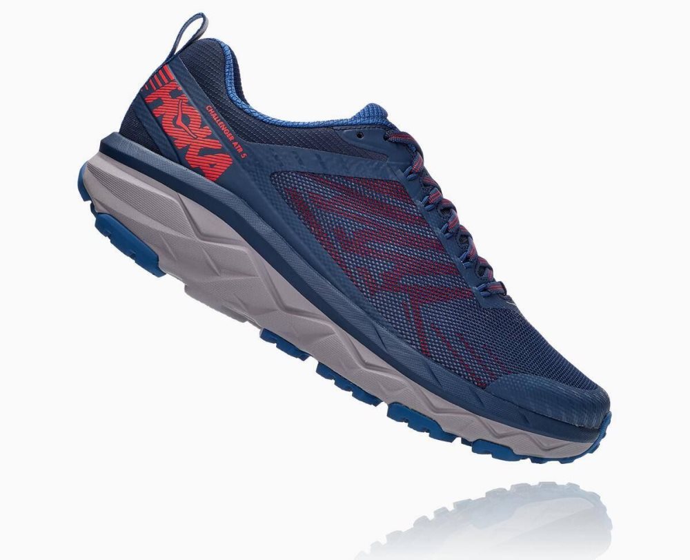 Hoka Challenger ATR 5 Dark Blue / Red | 23017CLEZ