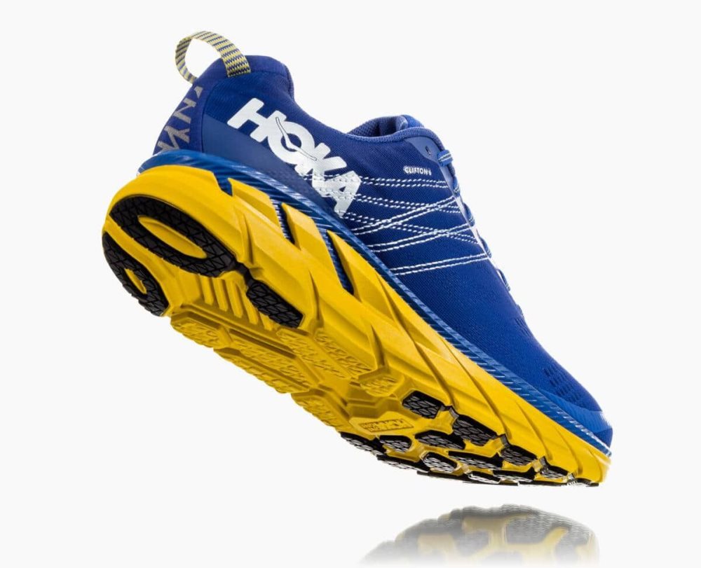 Hoka Clifton 6 Blue / Lemon | 43187EPJO