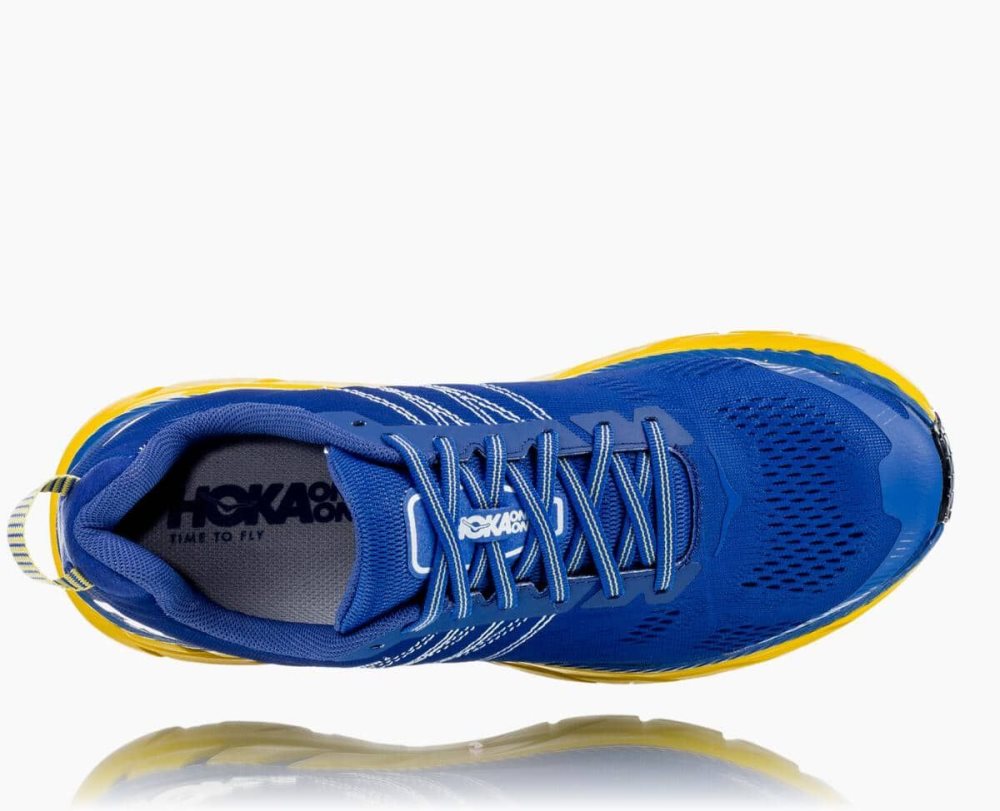 Hoka Clifton 6 Blue / Lemon | 43187EPJO