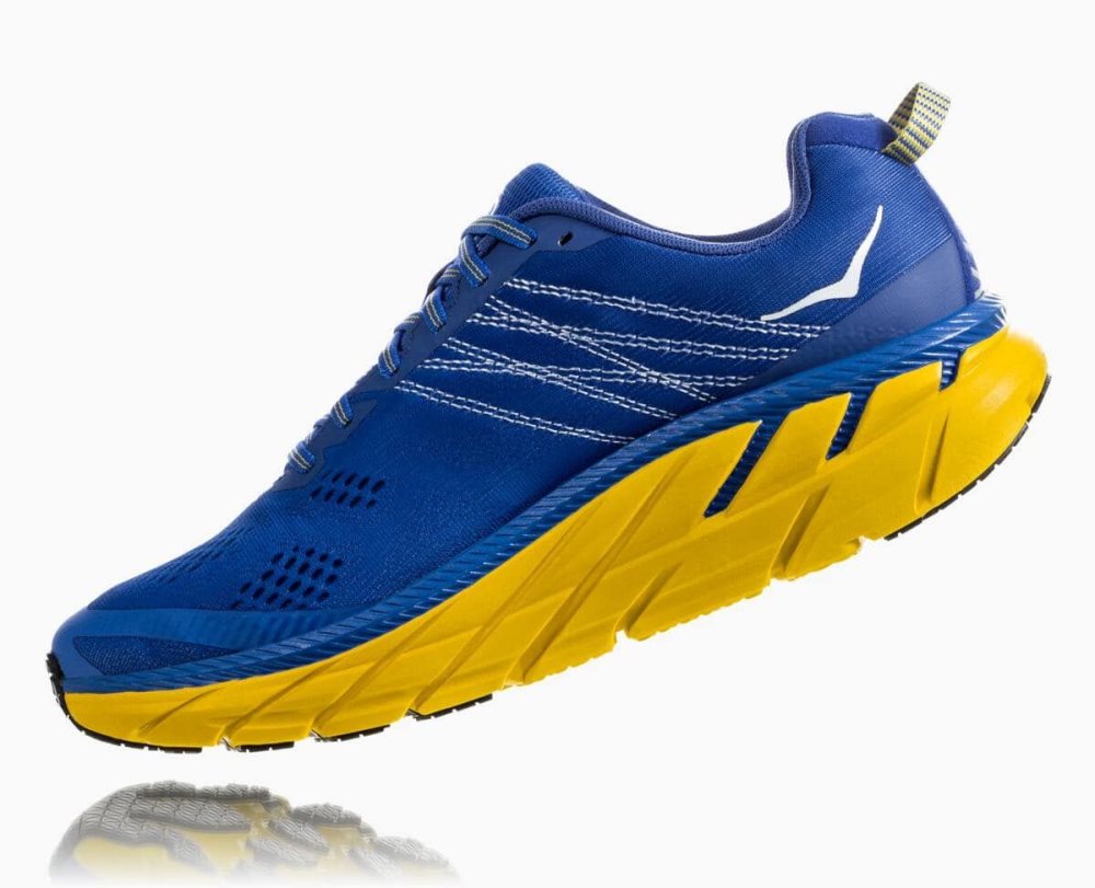 Hoka Clifton 6 Blue / Lemon | 50624NPHM