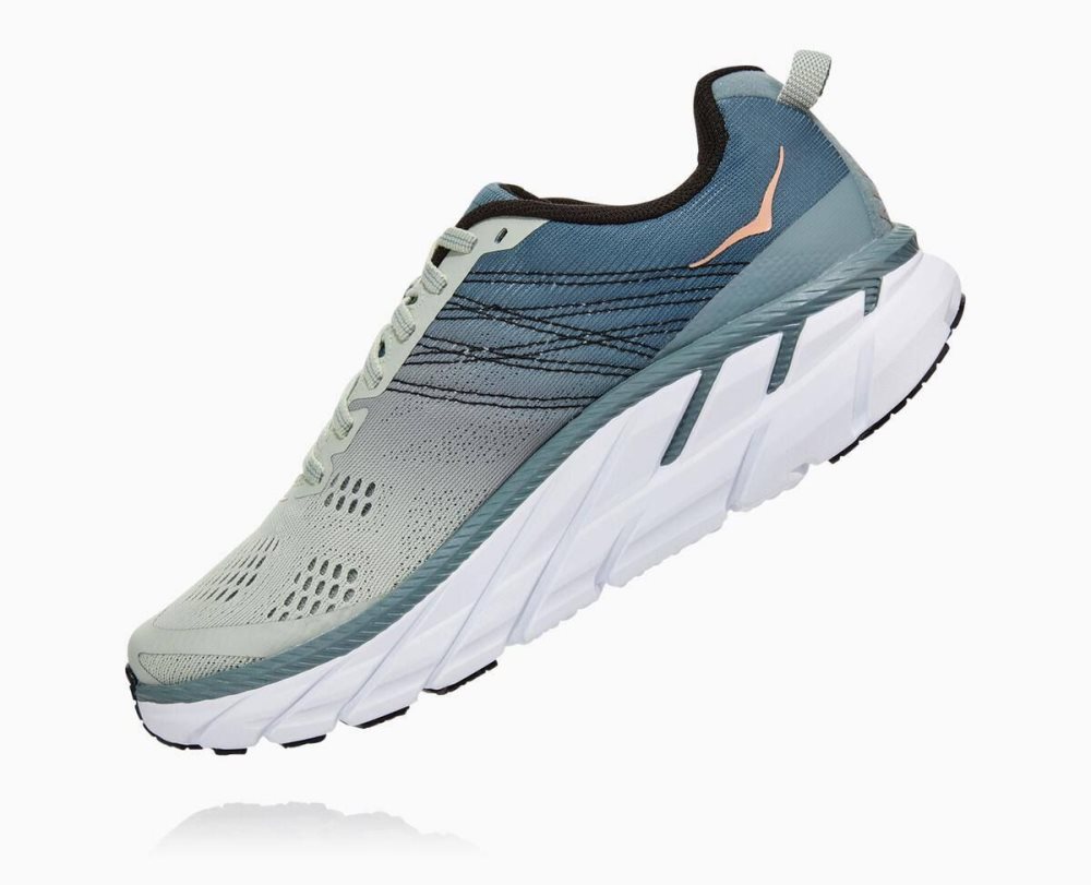 Hoka Clifton 6 Lead/Sea Foam | 29715QAPY