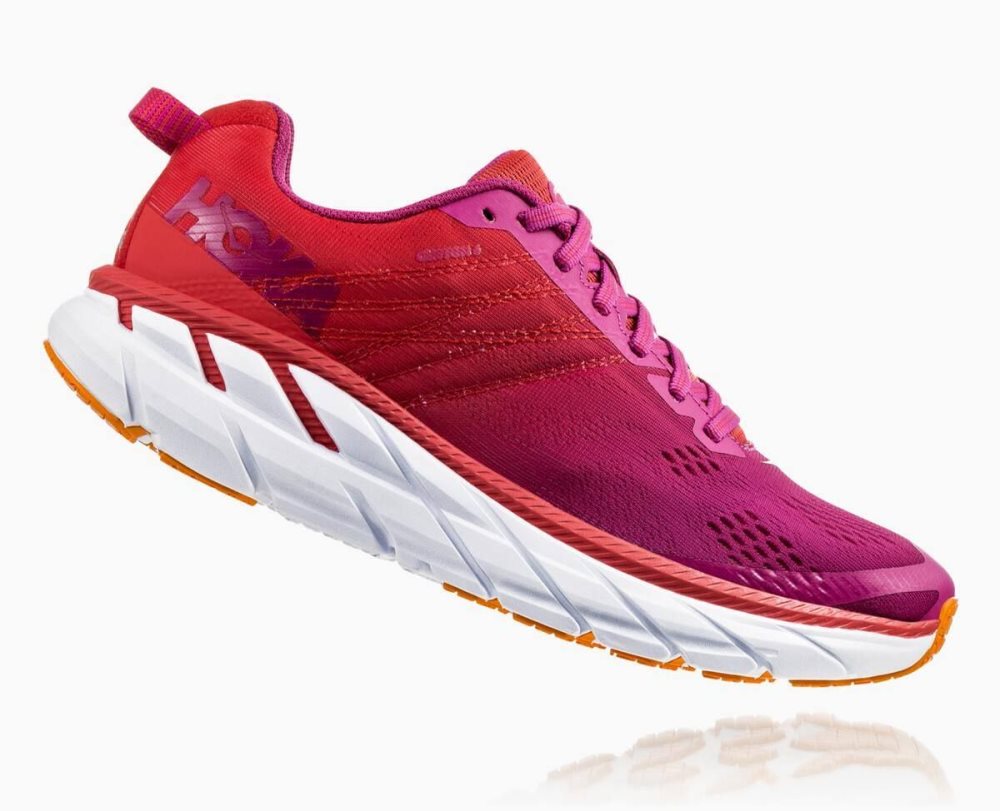 Hoka Clifton 6 Red / Green Flower | 38904XHAZ