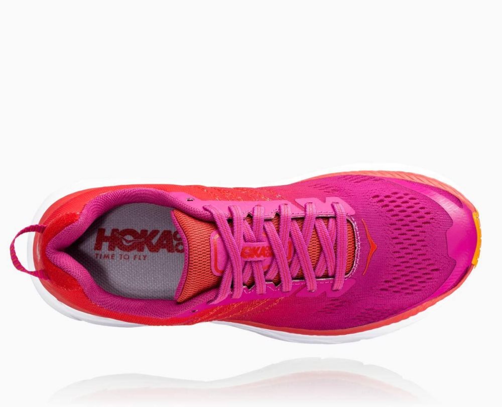 Hoka Clifton 6 Red / Green Flower | 38904XHAZ