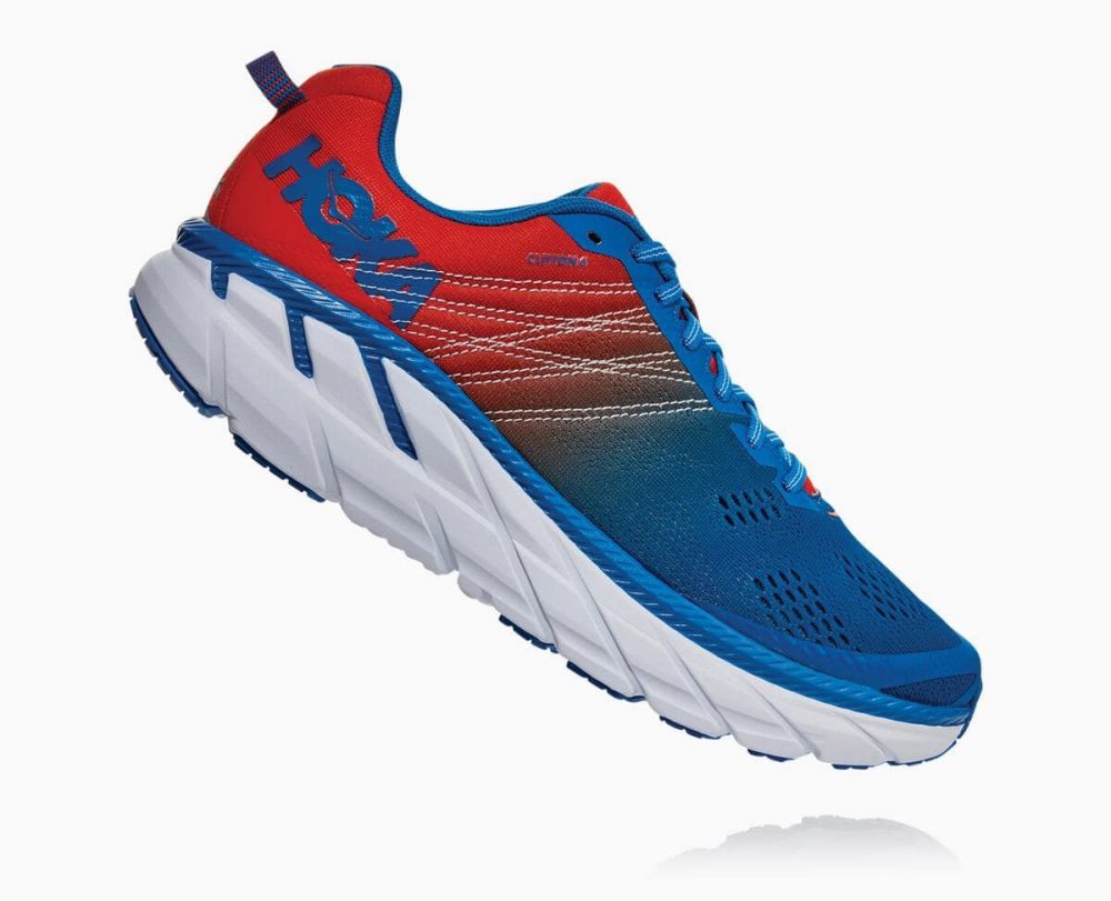 Hoka Clifton 6 Red / Royal Blue | 36978ECTA