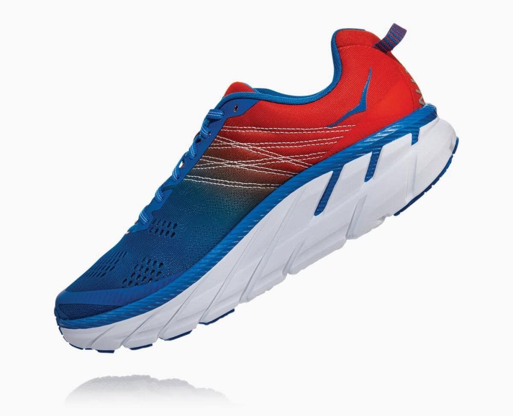 Hoka Clifton 6 Red / Royal Blue | 36978ECTA