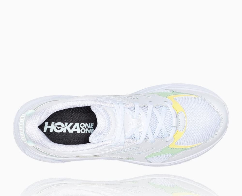 Hoka Clifton L White / Green Grey | 37194XNPG