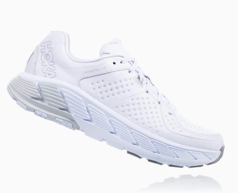 Hoka Gaviota Leather White | 06491WBVP