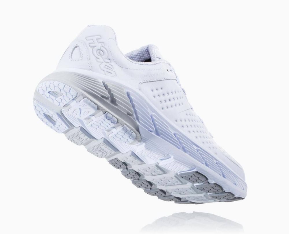 Hoka Gaviota Leather White | 06491WBVP