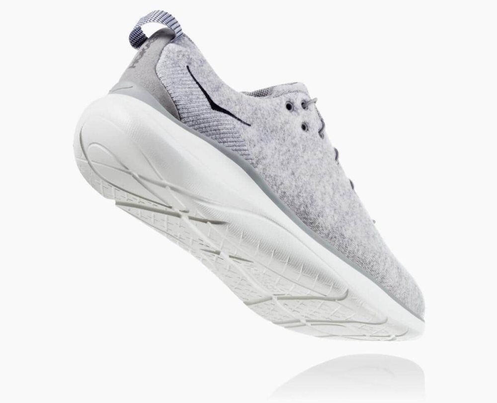 Hoka Hupana Flow Wool Deep Grey | 31825IPAQ