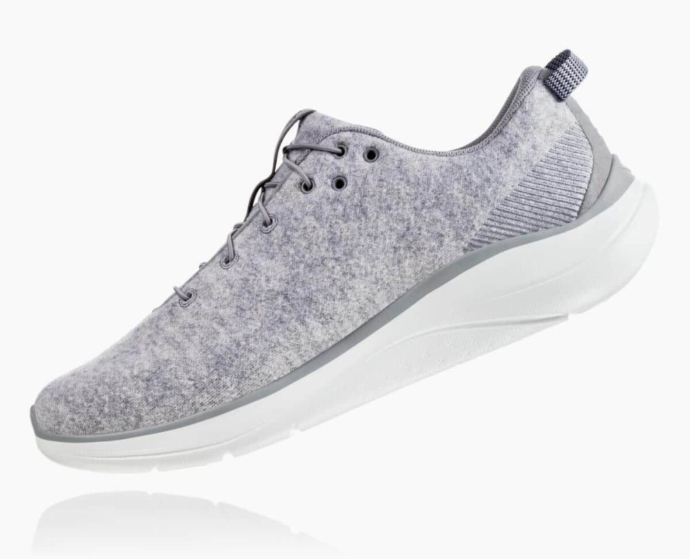 Hoka Hupana Flow Wool Deep Grey | 31825IPAQ