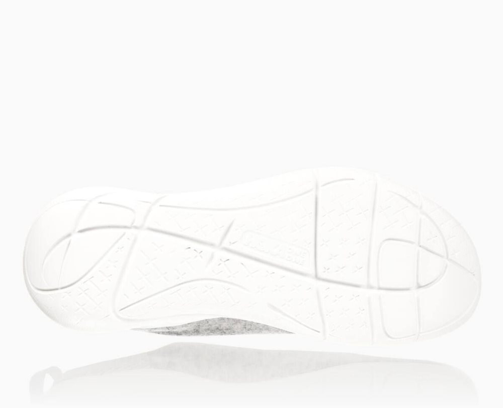 Hoka Hupana Flow Wool Lunar Rock/Blanc De Blanc | 72364QBXO