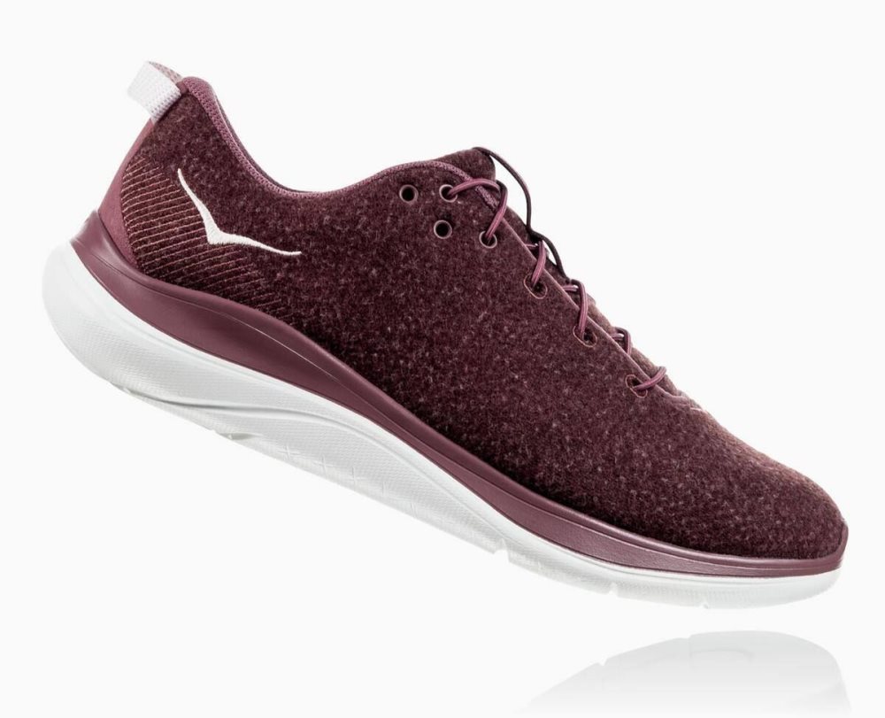 Hoka Hupana Flow Wool Rose Brown / Brown | 51972FOGY