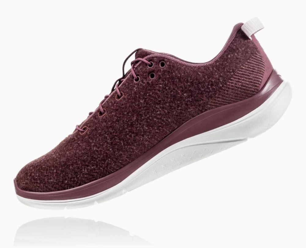 Hoka Hupana Flow Wool Rose Brown / Brown | 51972FOGY