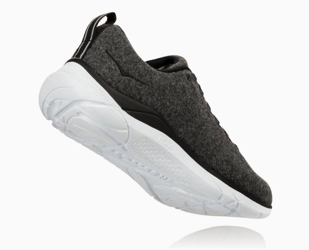 Hoka Hupana Wool Grey / White | 10527UPNZ