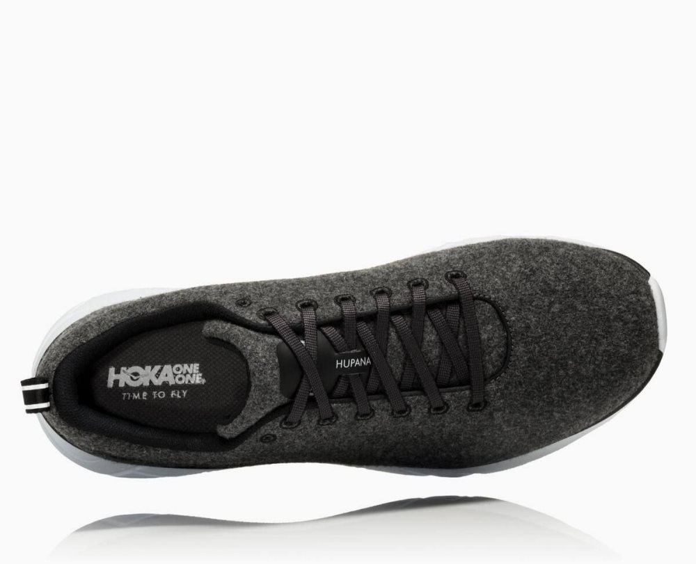 Hoka Hupana Wool Grey / White | 10527UPNZ