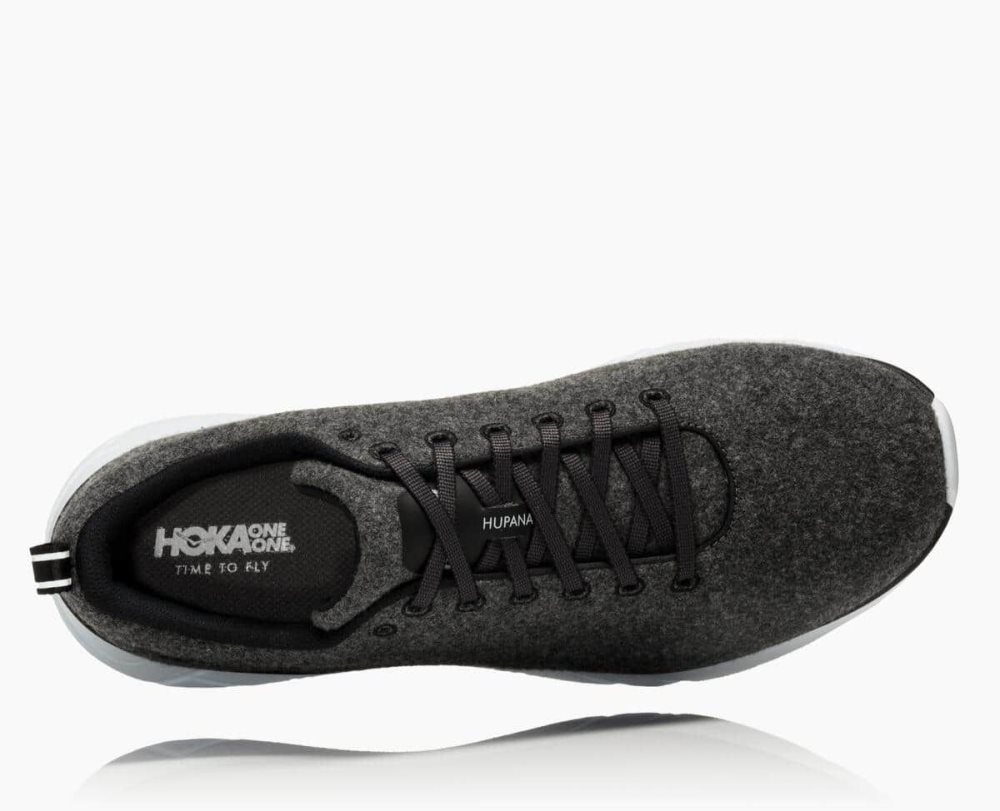 Hoka Hupana Wool Grey / White | 16502AMLJ