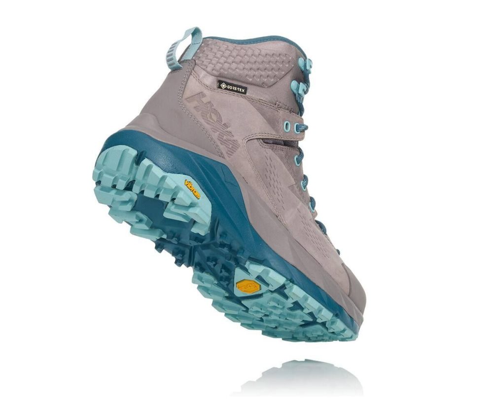 Hoka Kaha GORE Grey / Light Turquoise | 39726YUGC