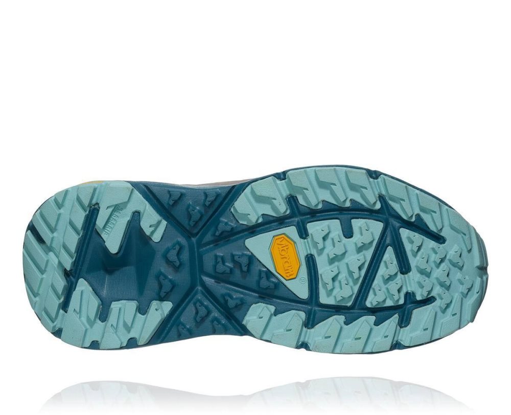 Hoka Kaha GORE Grey / Light Turquoise | 39726YUGC