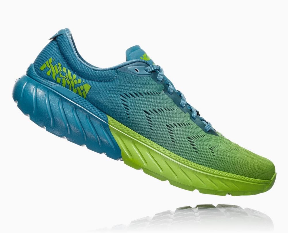 Hoka Mach 2 Blue / Light Green | 16952YDCQ