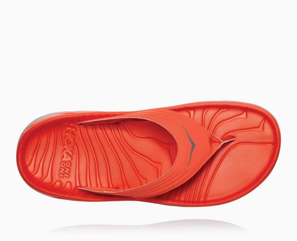 Hoka ORA Flip Red | 50491VTCW