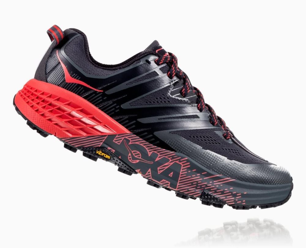 Hoka Speedgoat 3 Dark Grey / Red | 87061KPMJ