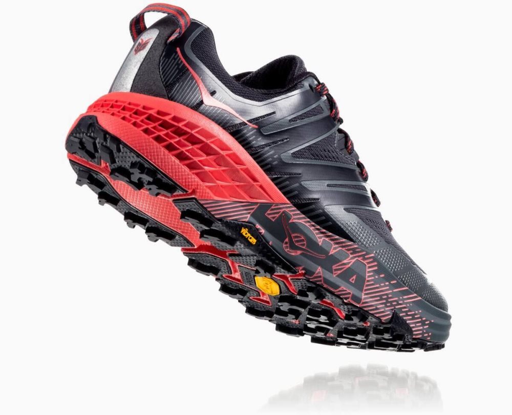 Hoka Speedgoat 3 Dark Grey / Red | 87061KPMJ