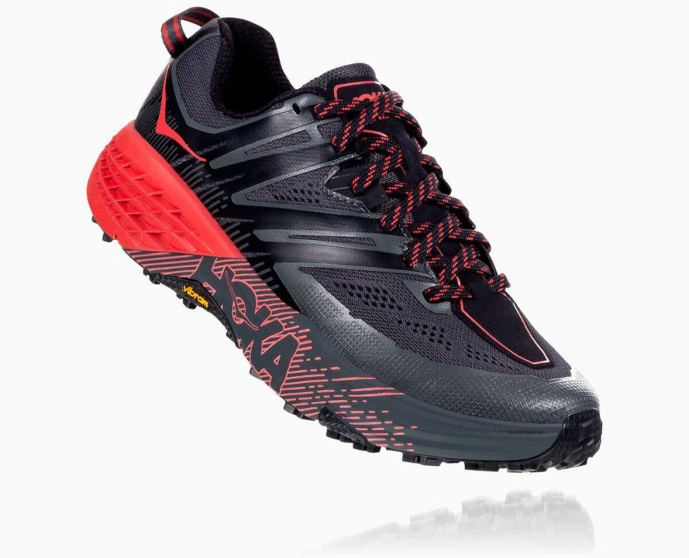 Hoka Speedgoat 3 Dark Grey / Red | 87061KPMJ