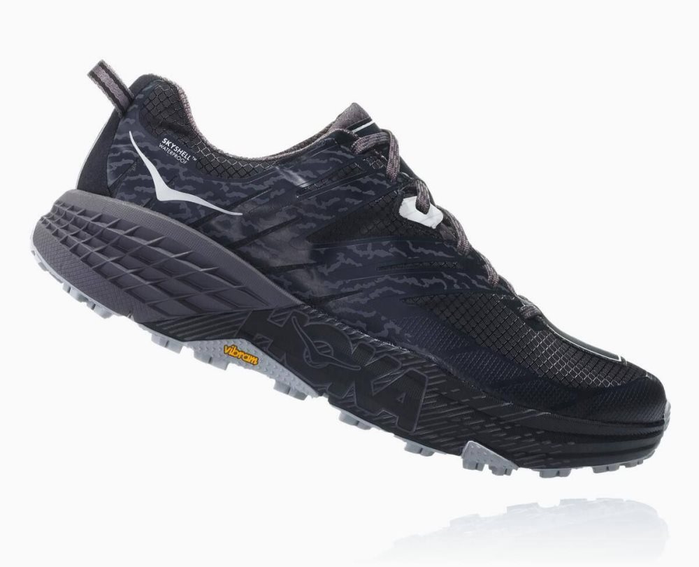 Hoka Speedgoat 3 Waterproof Black / Deep Grey | 69074PTWA