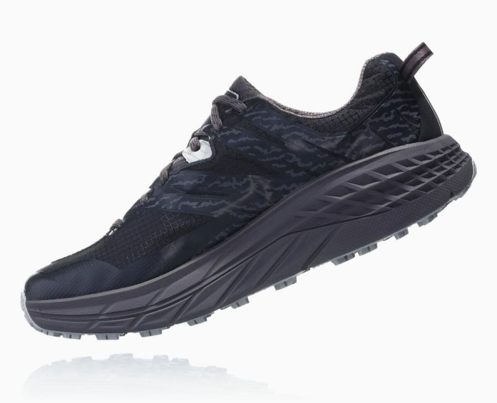 Hoka Speedgoat 3 Waterproof Black / Deep Grey | 10953GZRO