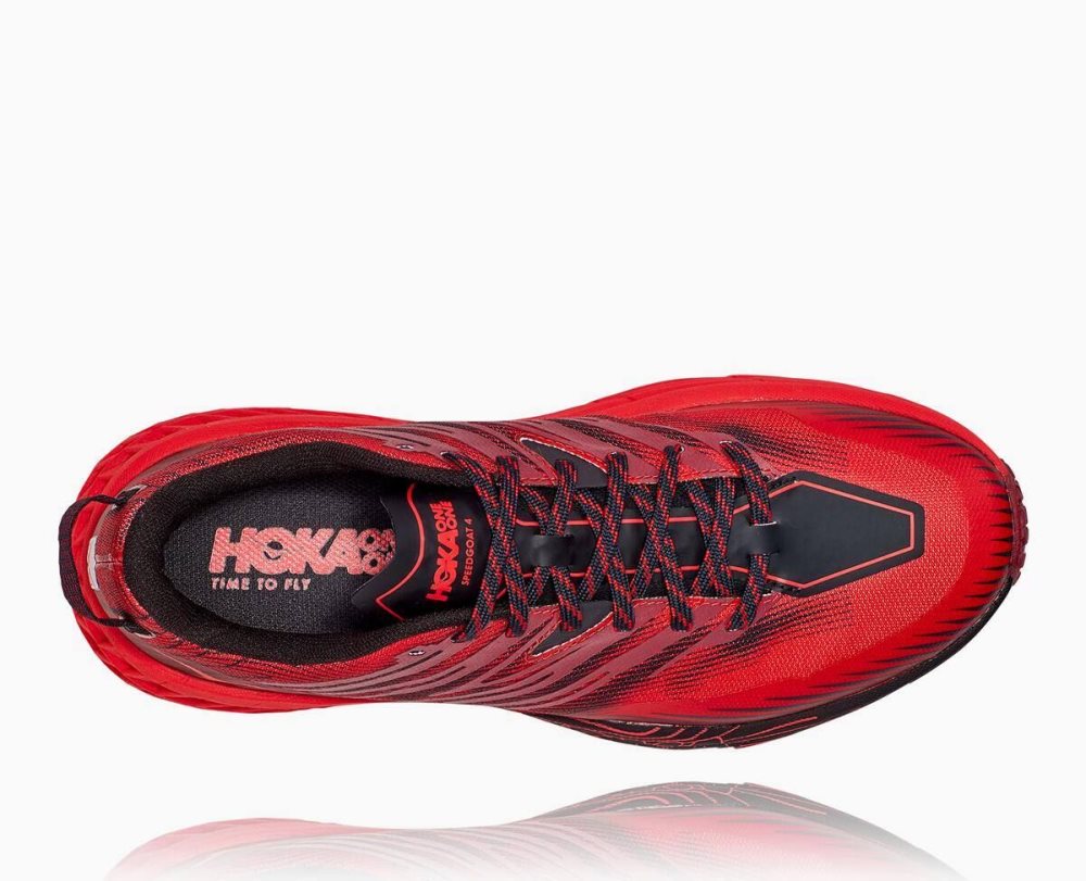 Hoka Speedgoat 4 Dark Brown / Red | 86502ZPGA