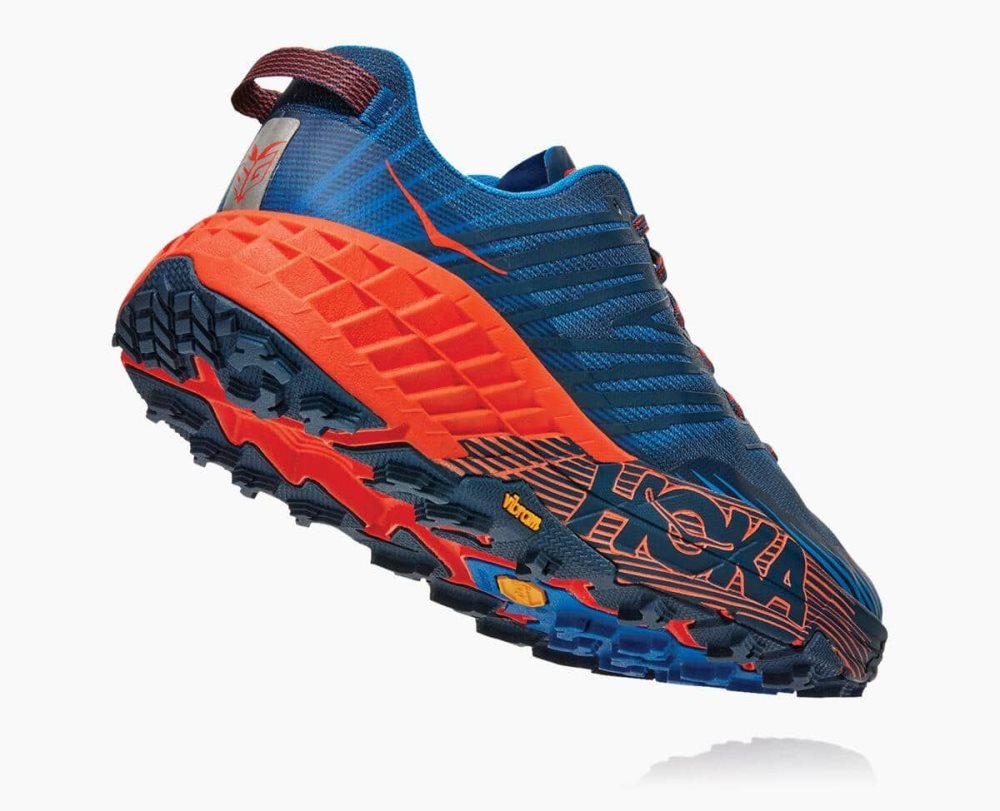 Hoka Speedgoat 4 Wide Blue / Red | 51623DBLO