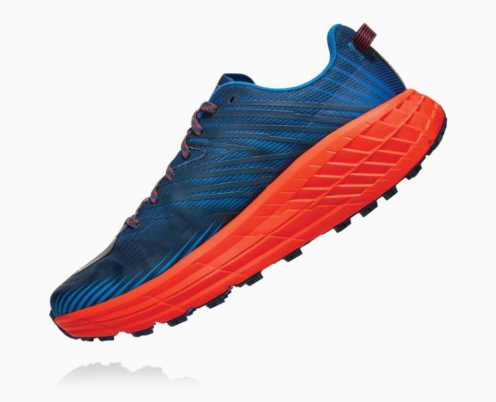 Hoka Speedgoat 4 Wide Blue / Red | 51623DBLO