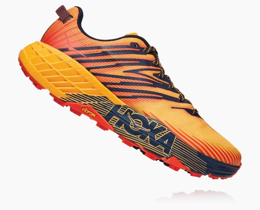 Hoka Speedgoat 4 Wide Gold / Black | 97263IJBC