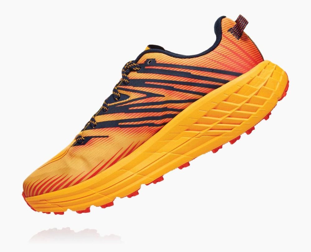 Hoka Speedgoat 4 Wide Gold / Black | 97263IJBC